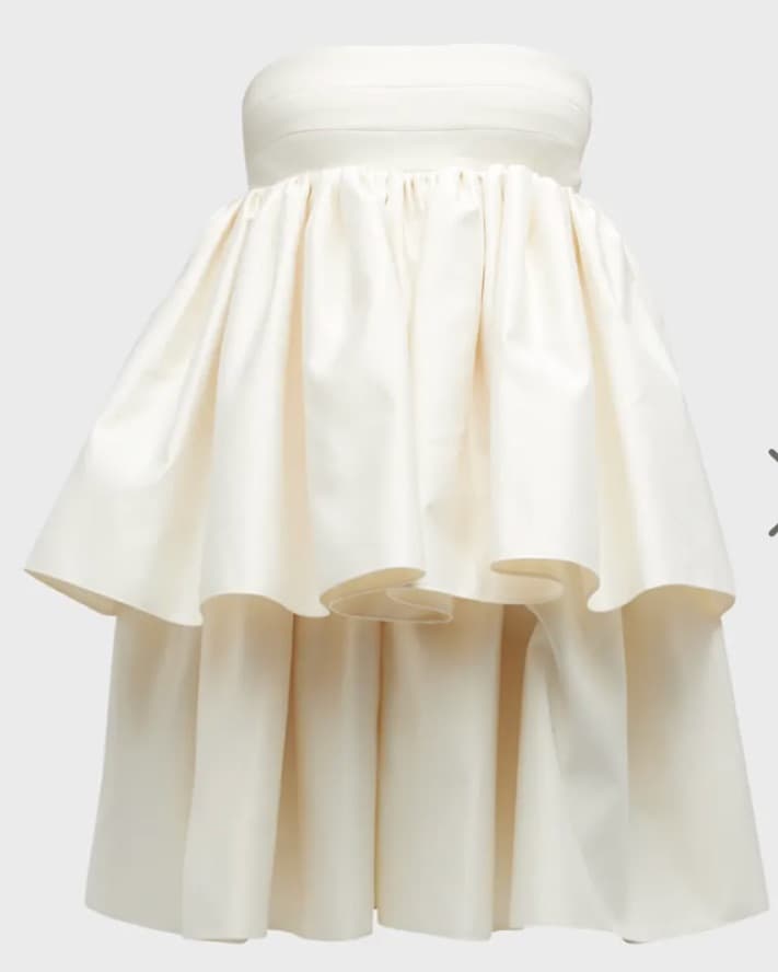 ROTATE White Tiered Dress - Image 3