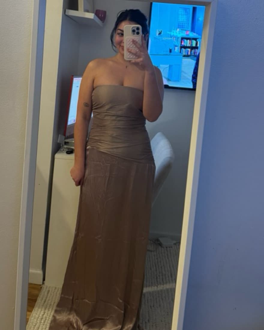 Meshki Serena Strapless Taffeta Maxi  - Image 6