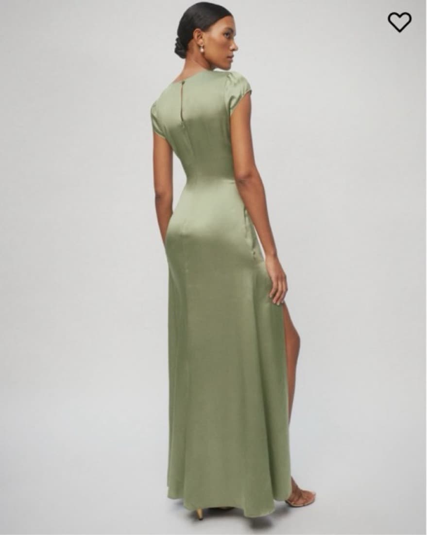 Green Reformation Dress - Image 4