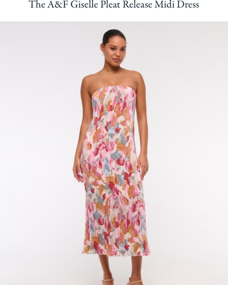 AF Giselle pleat Release Midi Dress - Image 1