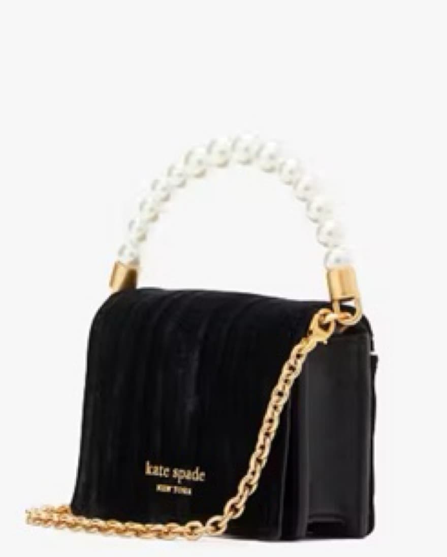 Kate Spade Velvet + Pearl Mini Purse - Image 2