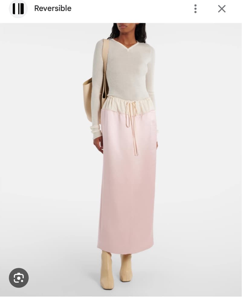 Khaite Chet Satin Maxi Skirt - Image 1