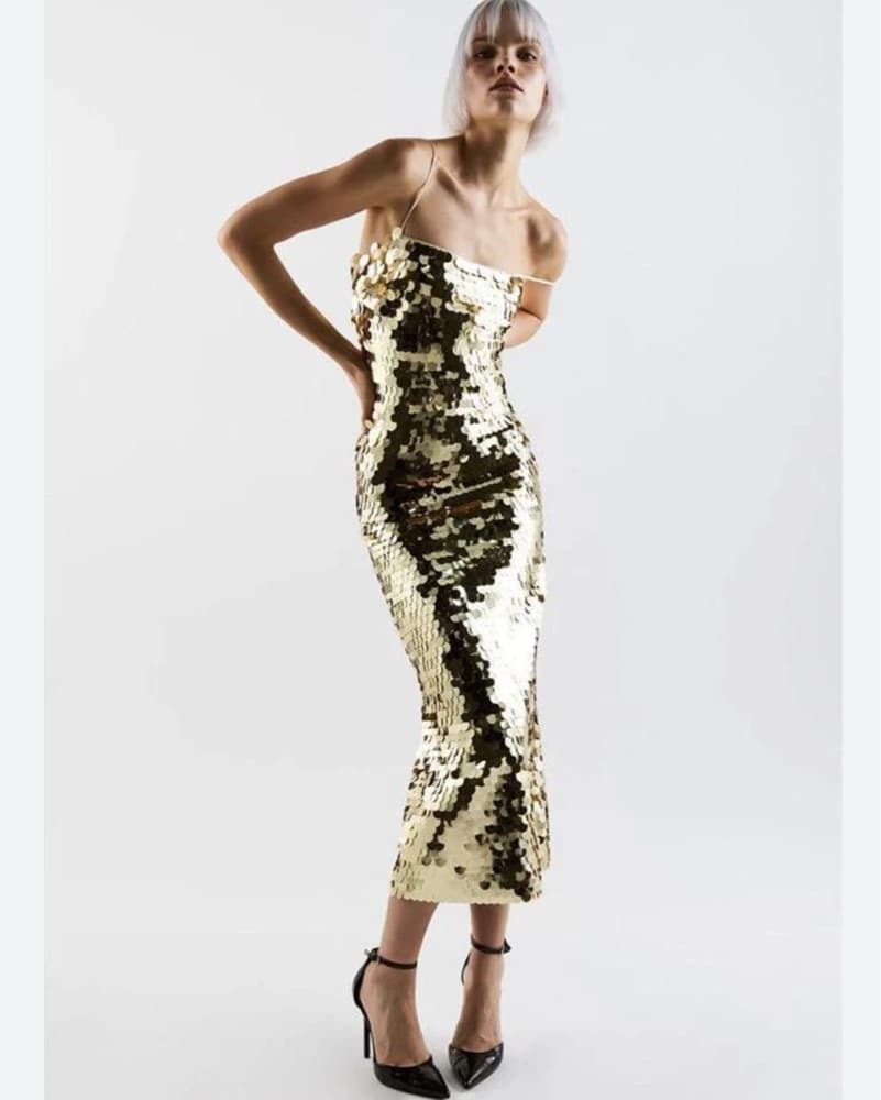 The New Arrivals Ilkyaz Ozel Sequin Gown - Image 2