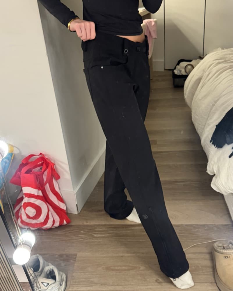 686 Black Ski Pants Boot Cut  - Image 2