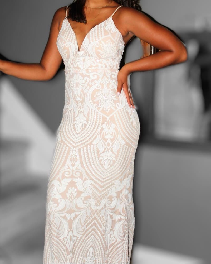 Stunning Sequin Embellished Maxi Dress - Image 1