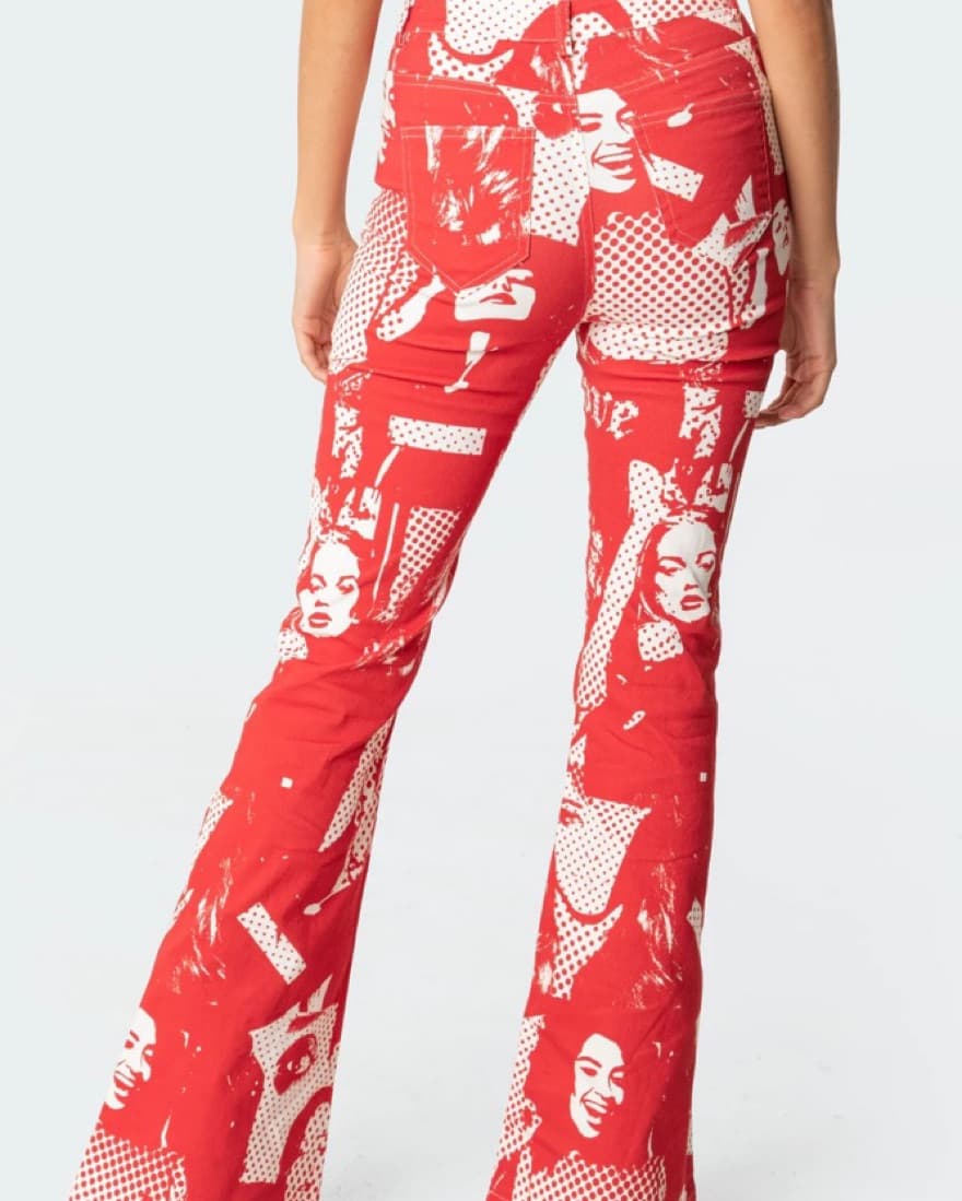 Edikted Graphic Jeans - Image 4