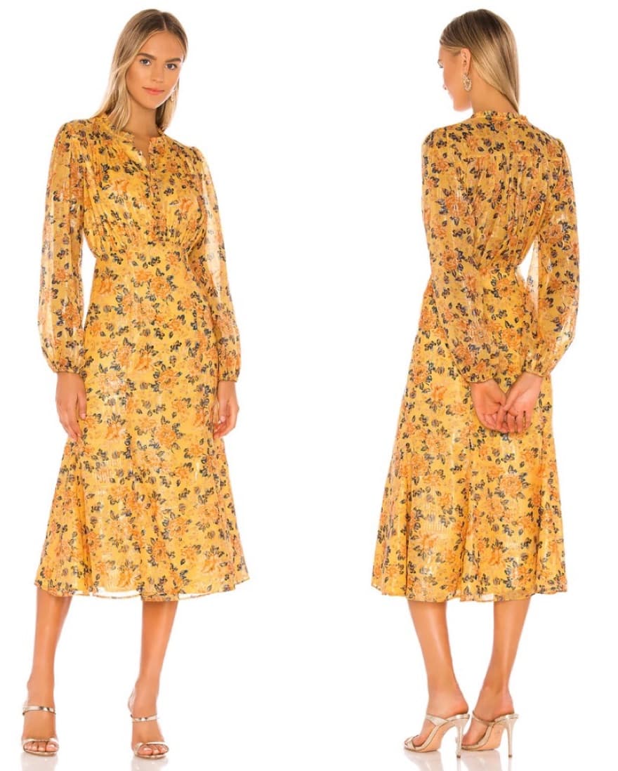 TULAROSA Dress - Jace Floral Midi Dress - Image 1