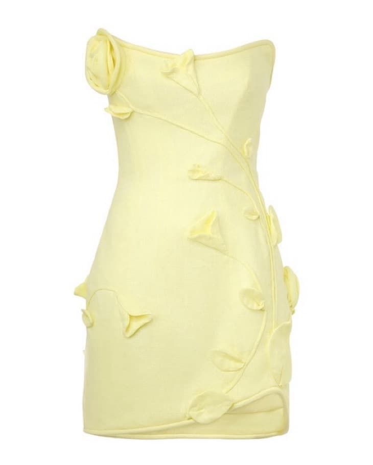 Zimmermann Matchmaker Yellow Mini Dress - Image 1