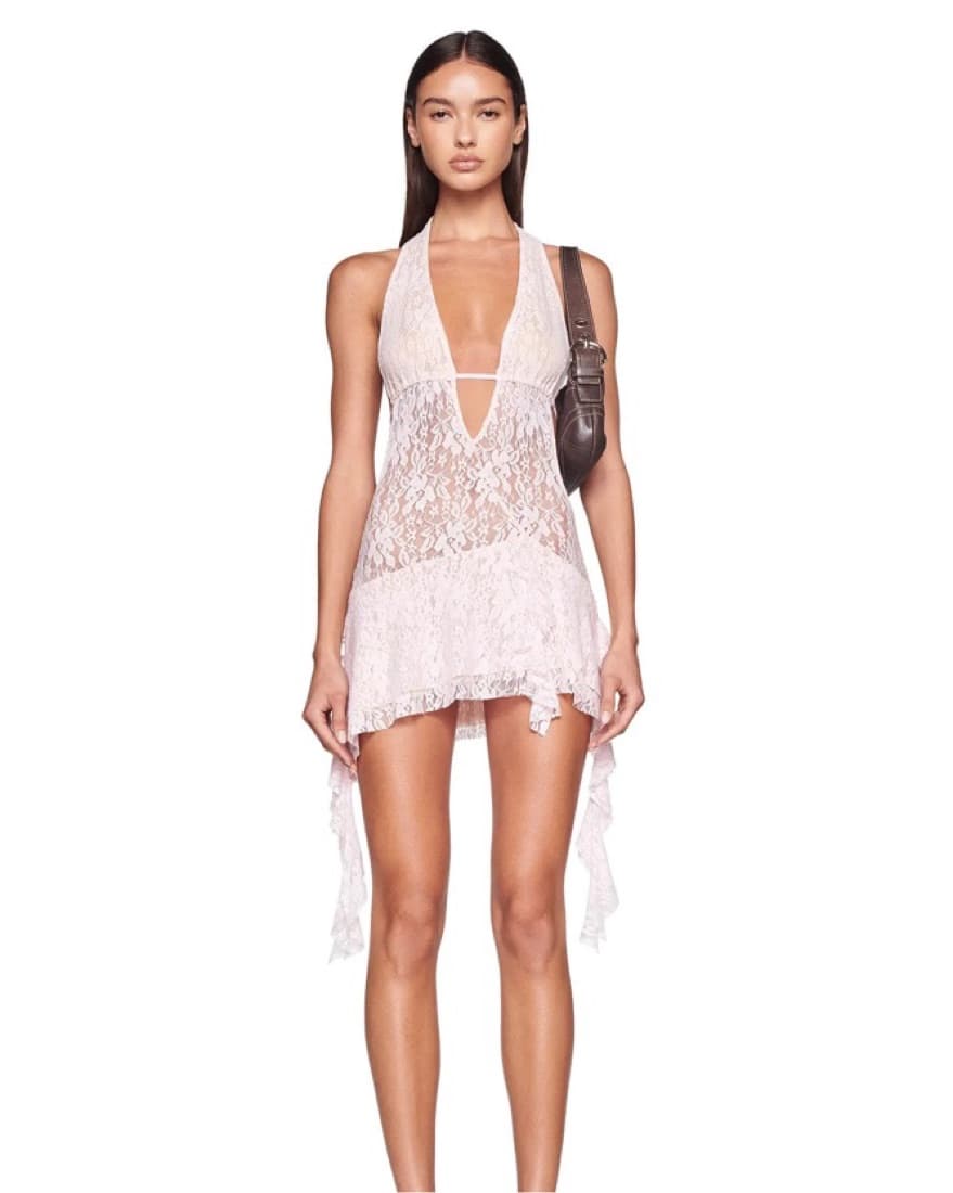 I.AM.GIA Pink Lace Dress - Image 1