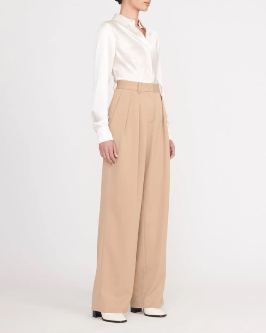 Staud Luisa Pant Camel Suiting - Image 1