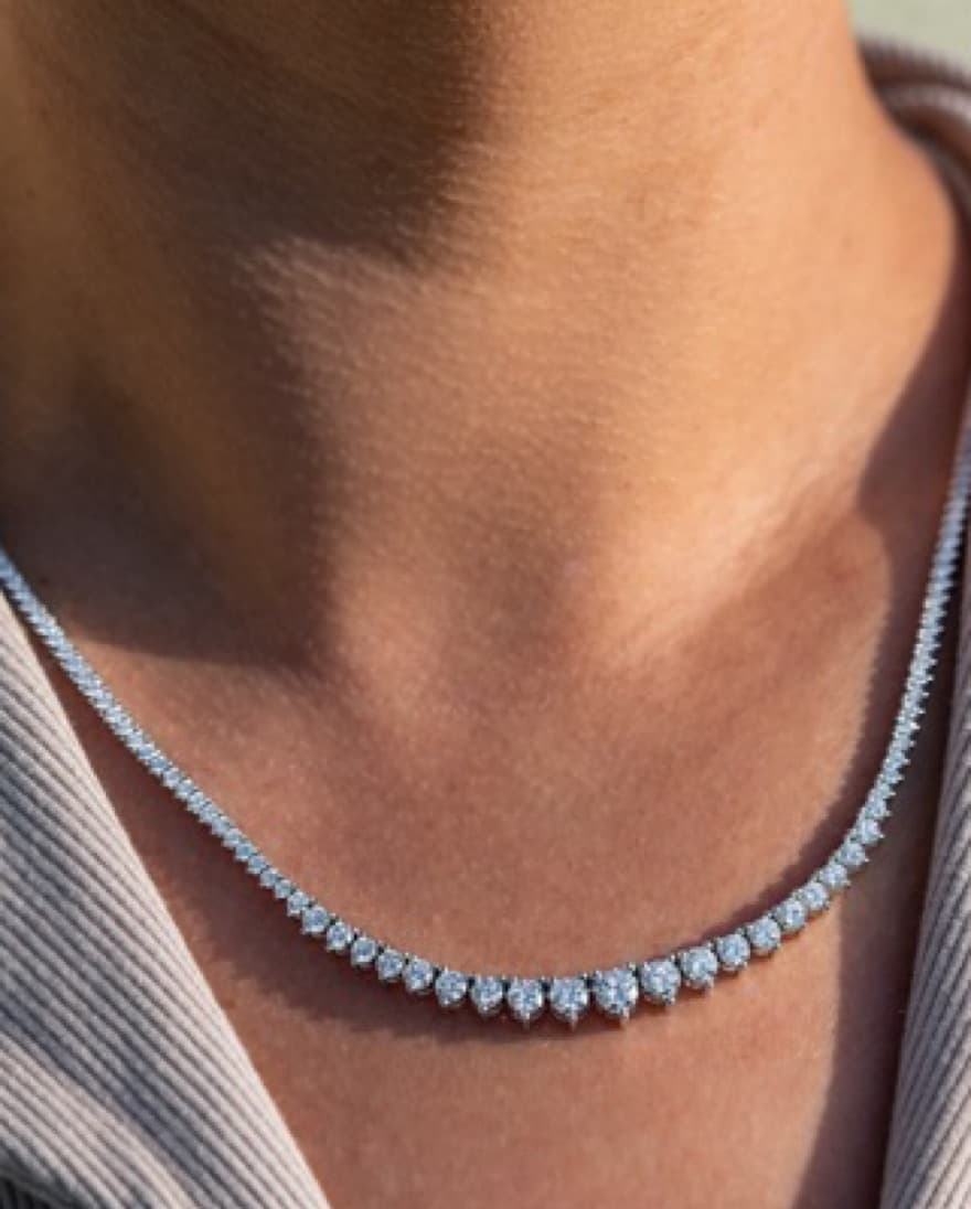 Diamond Tennis Necklace - Image 2