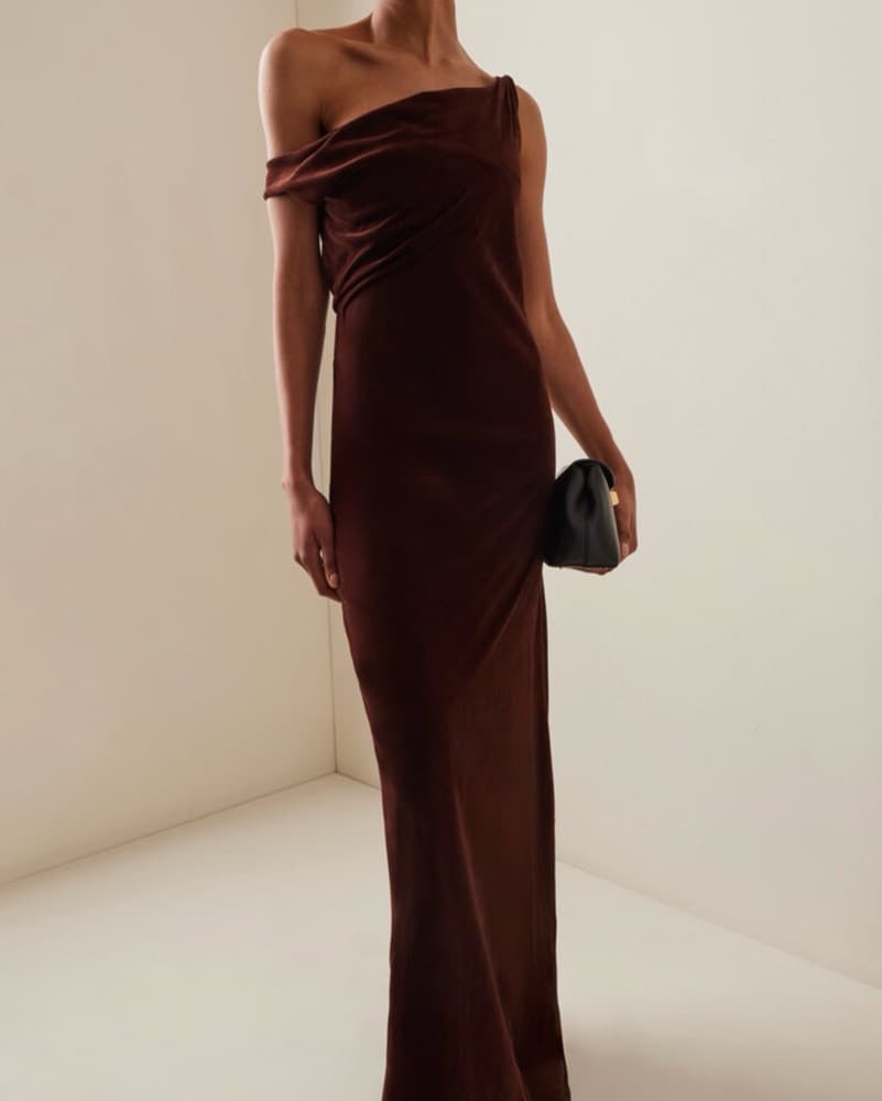 SIR Ezra Draped Crepe Gown - Image 1