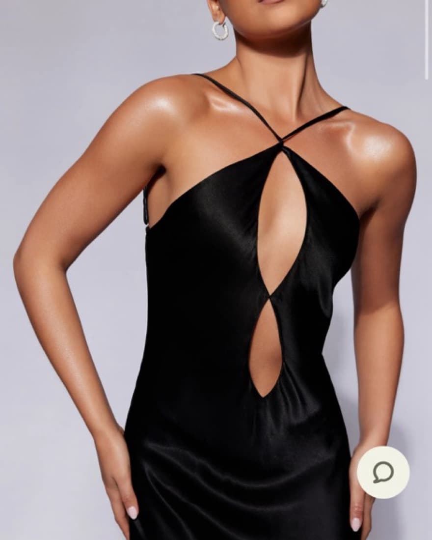 Meski Lucia Satin Cut Out Maxi Dress - Image 4
