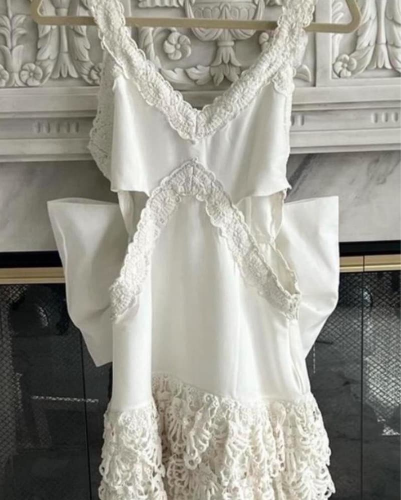 LoveShackFancy Anjanue Bow Detail Cutout - Image 2