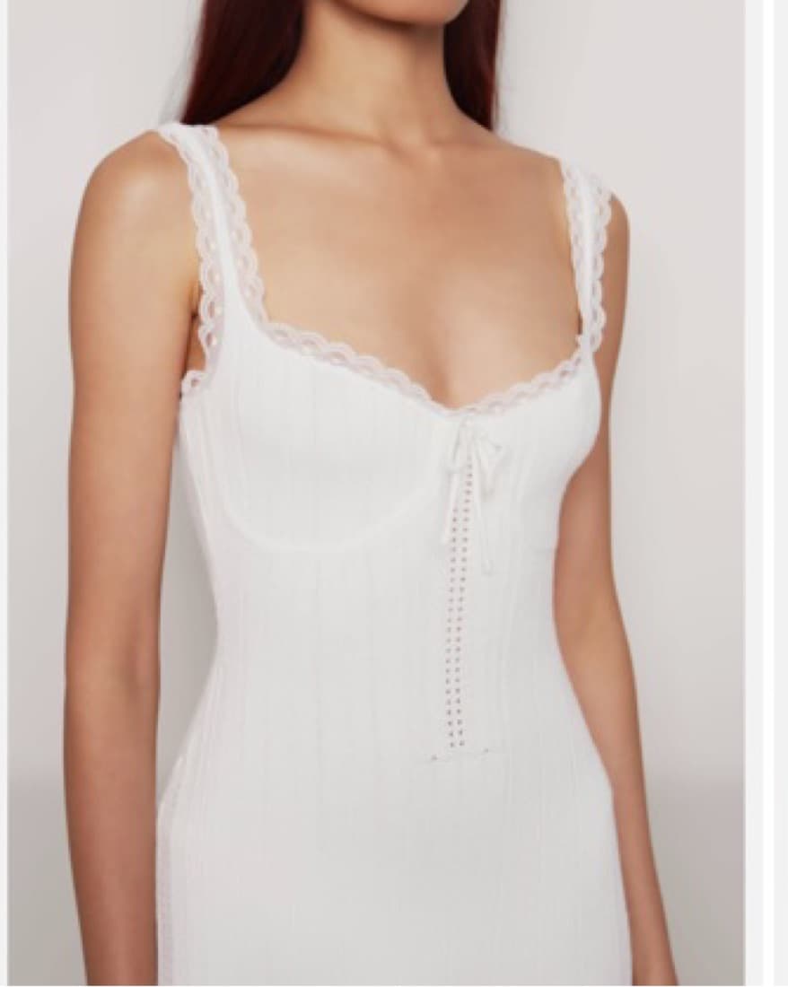Danielle guizio Dainty Lace knit mini - Image 3
