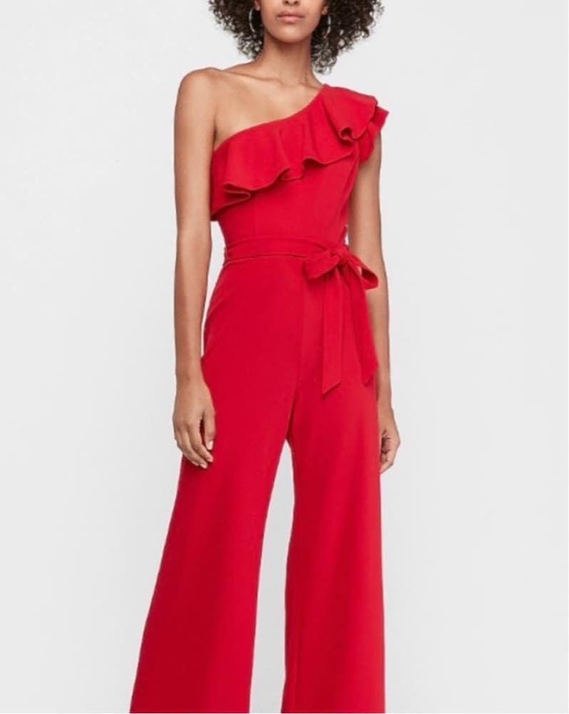 Red Formal Jumpsuit - Image 1
