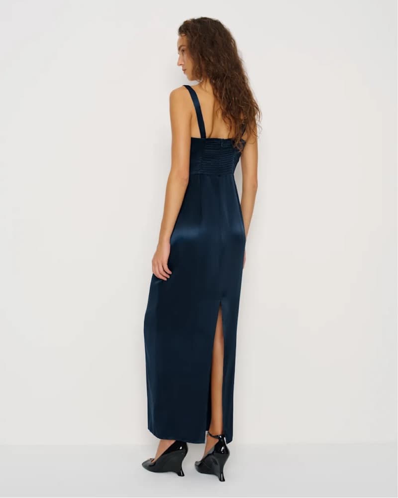 Reformation Ambre Blue Dress - Image 4
