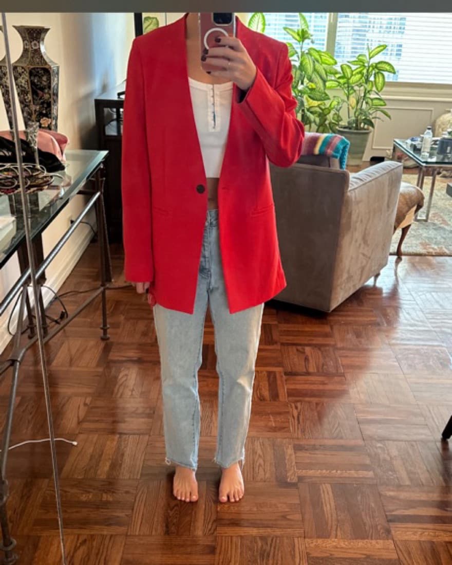 Red Theory Blazer  - Image 1