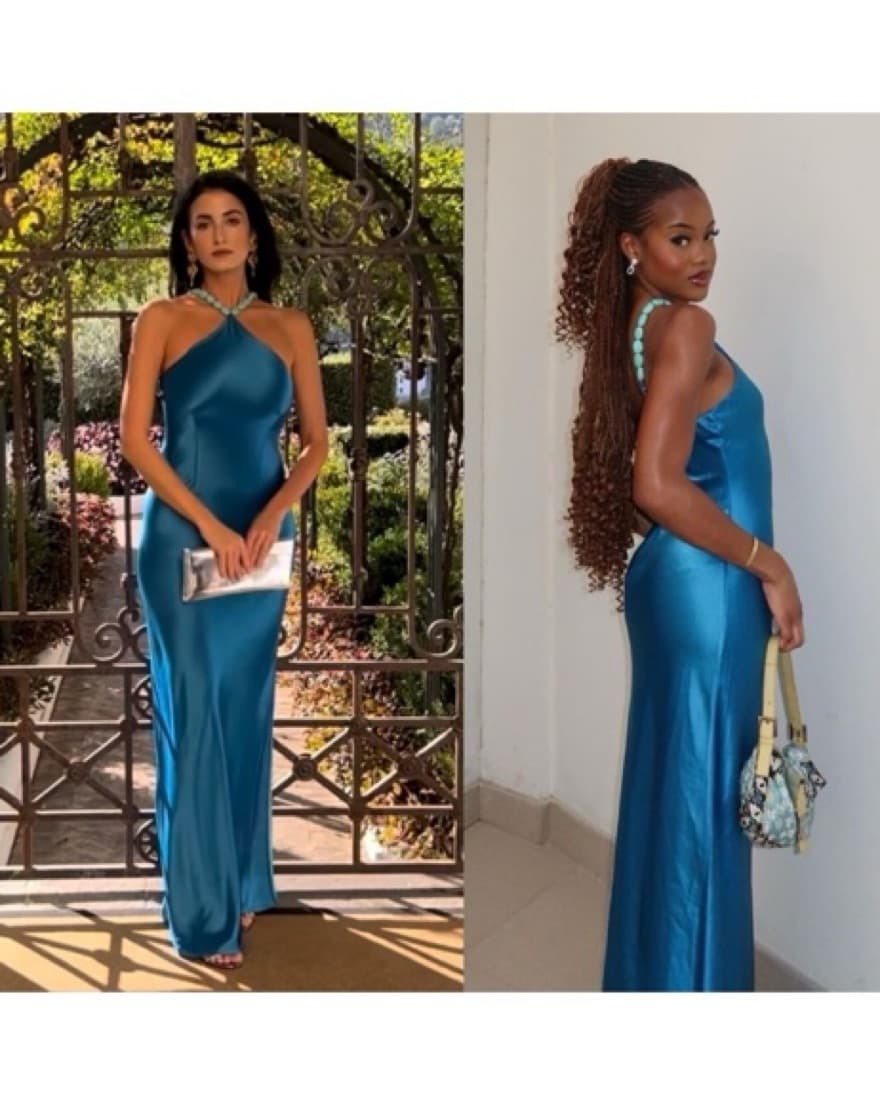 Staud Cadence Dress Island Blue  - Image 2