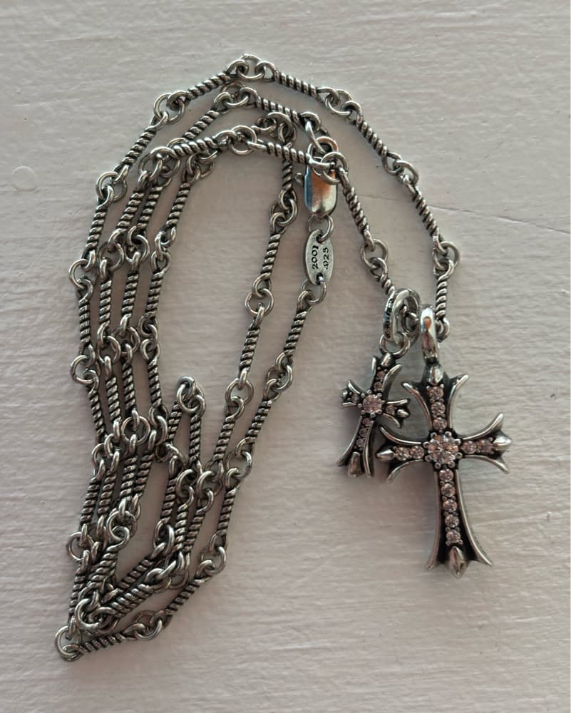Chrome Hearts Silver Cross Necklace - Image 1
