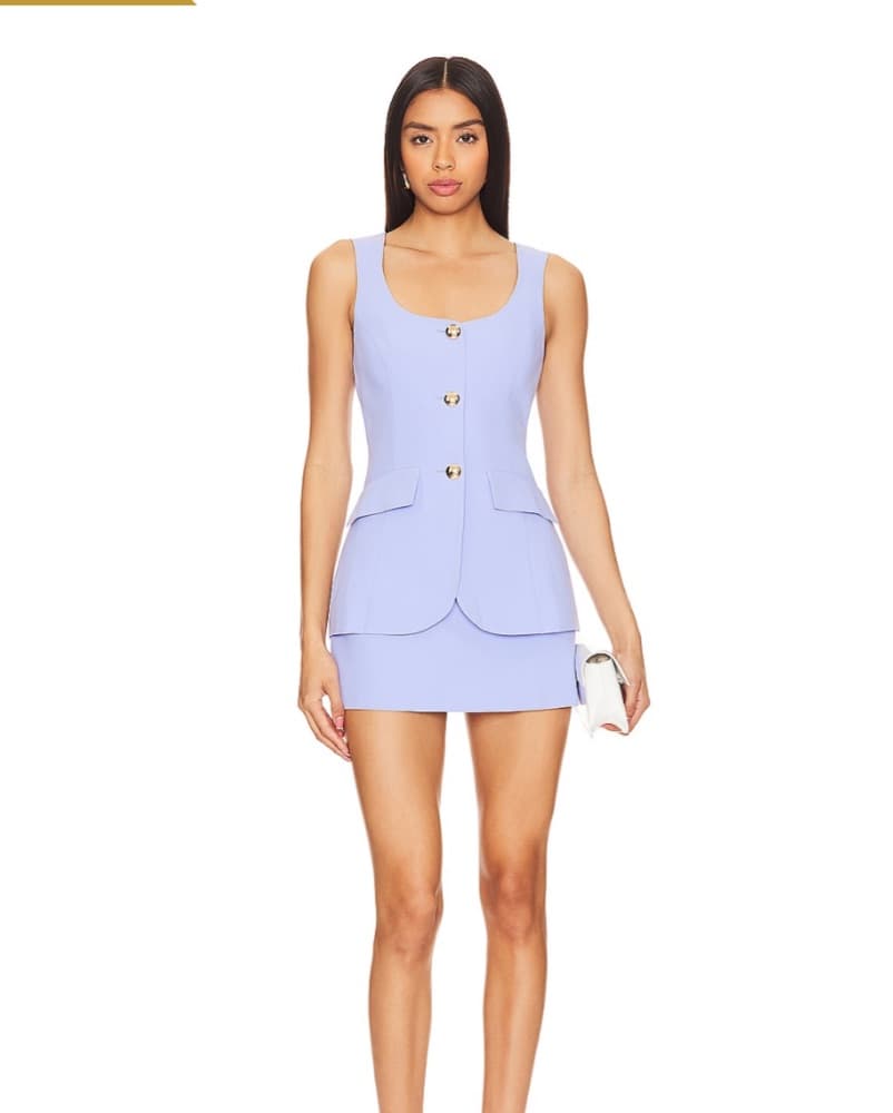 Elegant Lavender Mini Dress - Image 1