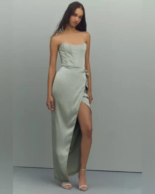 V. Chapman June Corset Sage Green Dress - Image 1