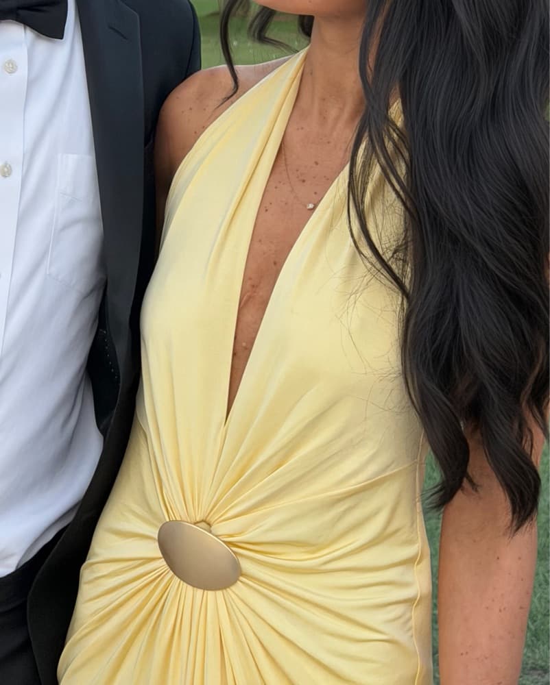 Butter Yellow Gown From Revolve - Image 4