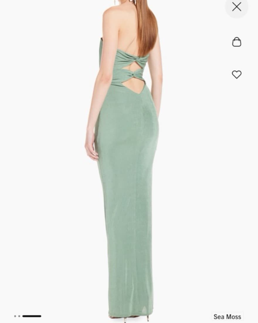 Katie May Sway Strapless Knit Gown - Image 4