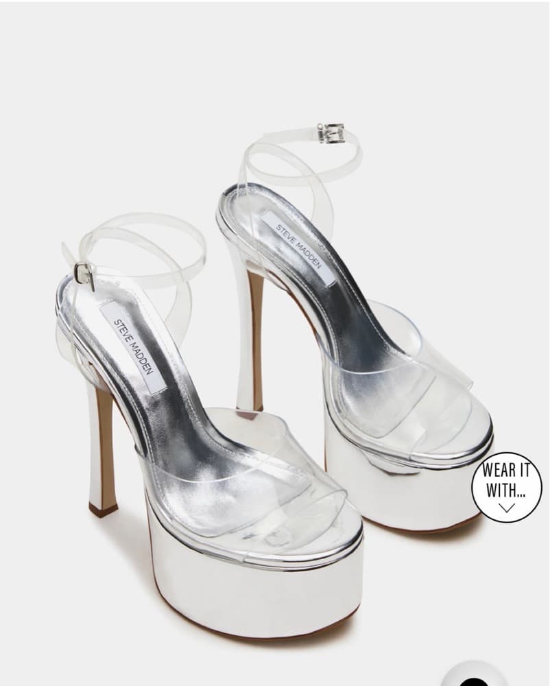 Steve Madden Clear Platform Heels - Image 2