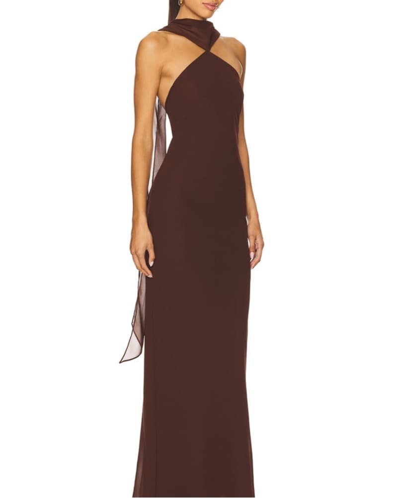 Brown Amanda Uprichard Revolve Dress - Image 2