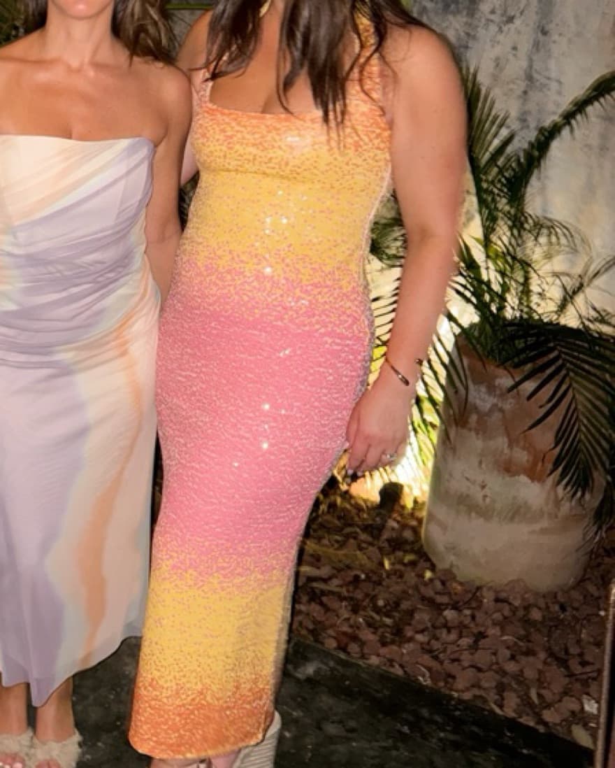 Vibrant Gradient Sequin Dress - Image 1