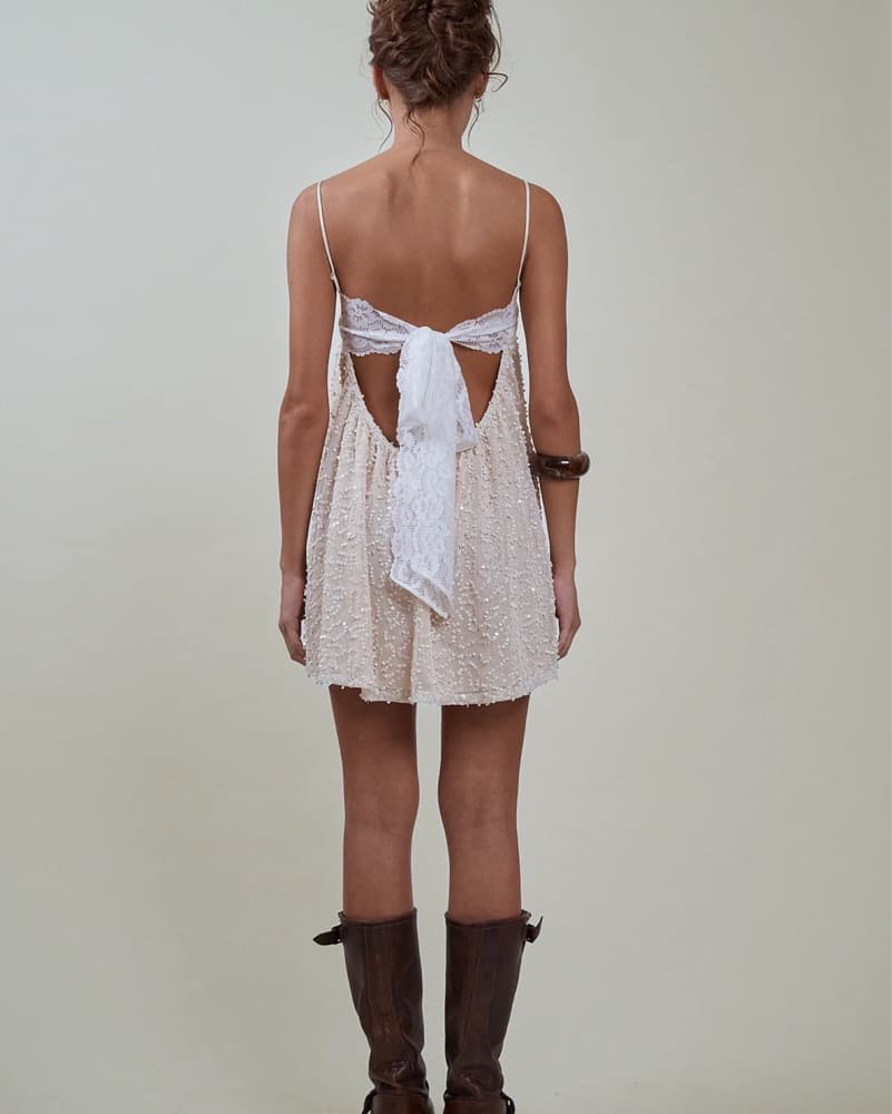 Fait Par Foutch Ivory Sequin Mini - Image 3