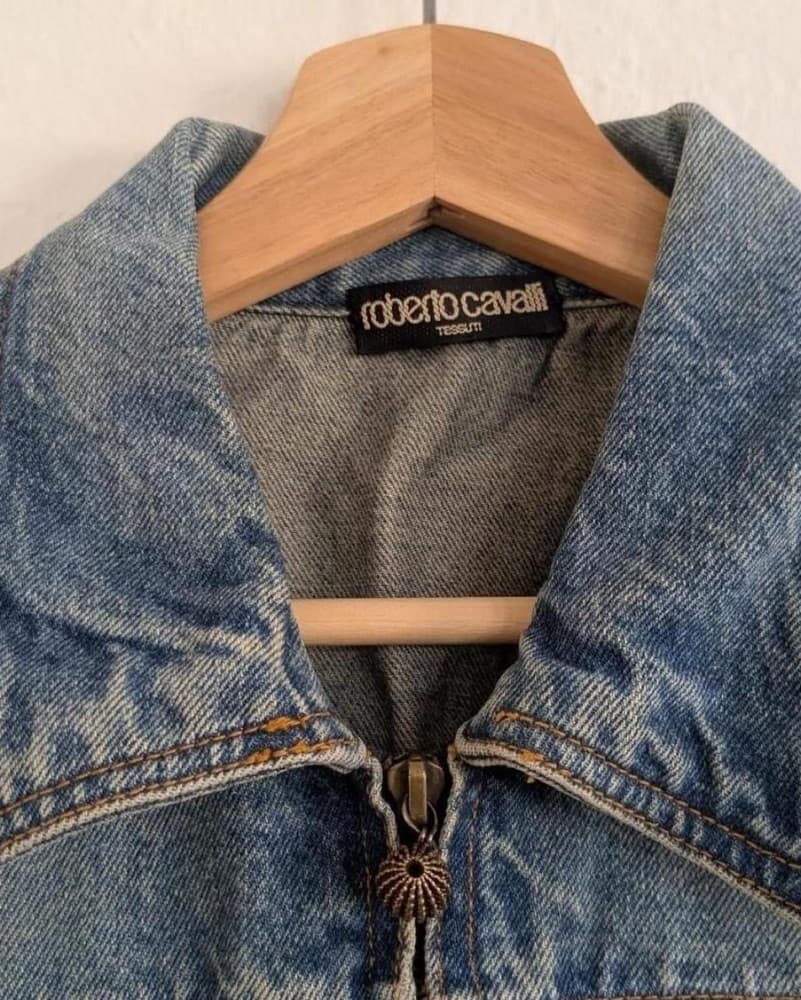 Robeto Cavalli Snake Denim Jacket - Image 2