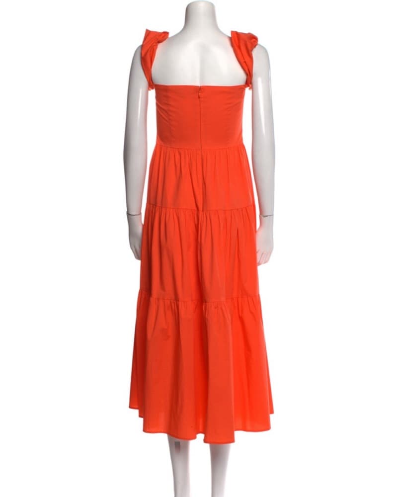 Staud Orange Sundress - Image 3