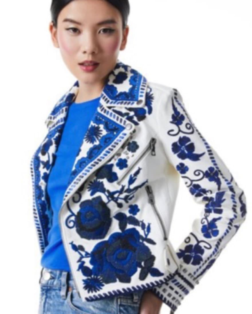 Gorgeous Alice And Olivia Leather Jacket - Image 1