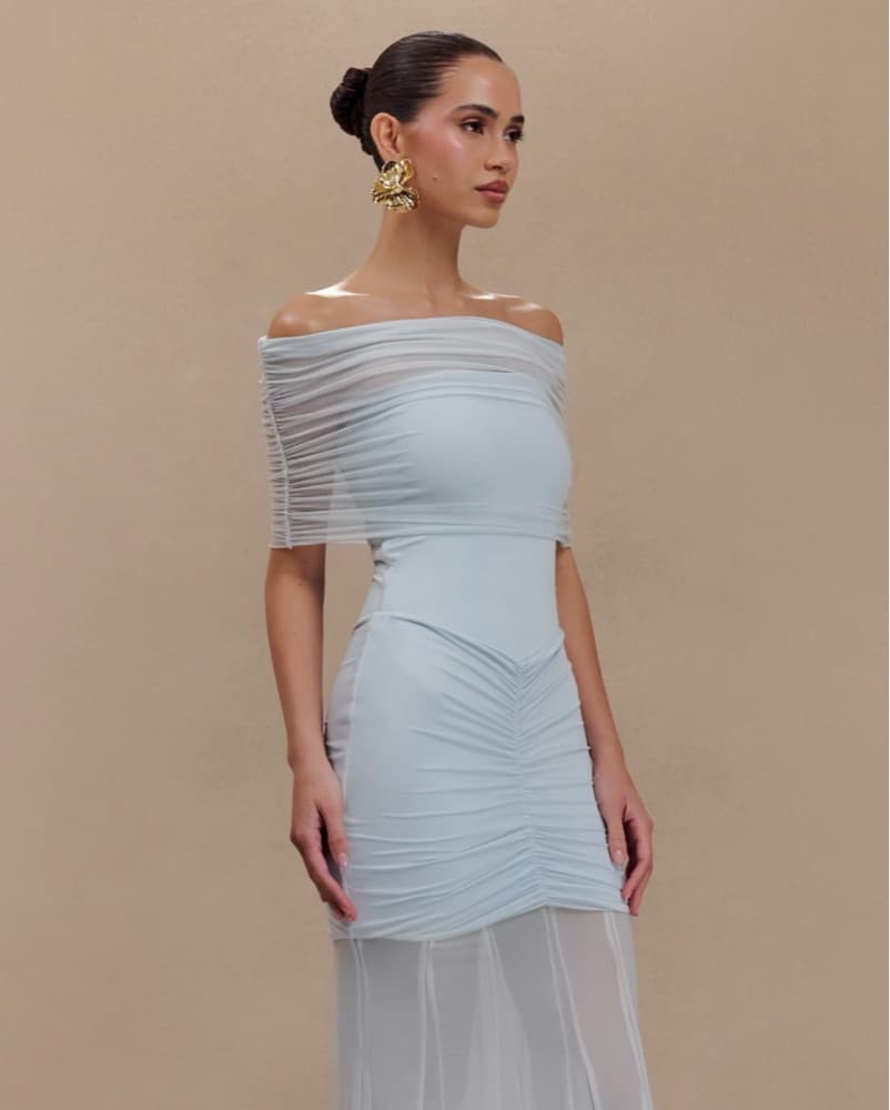 Mesh Maxi Dress - Image 3