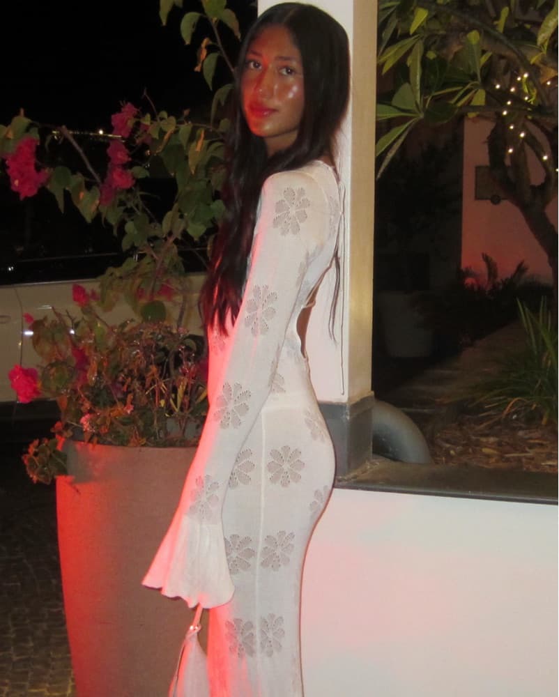 Elegant White Floral Maxi Dress - Image 3