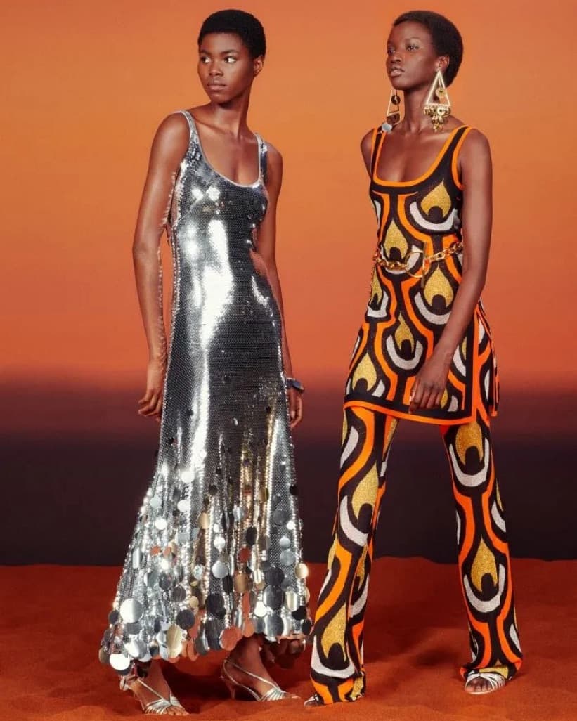 Paco Rabanne x H&M Sequin Disc Gown - Image 4