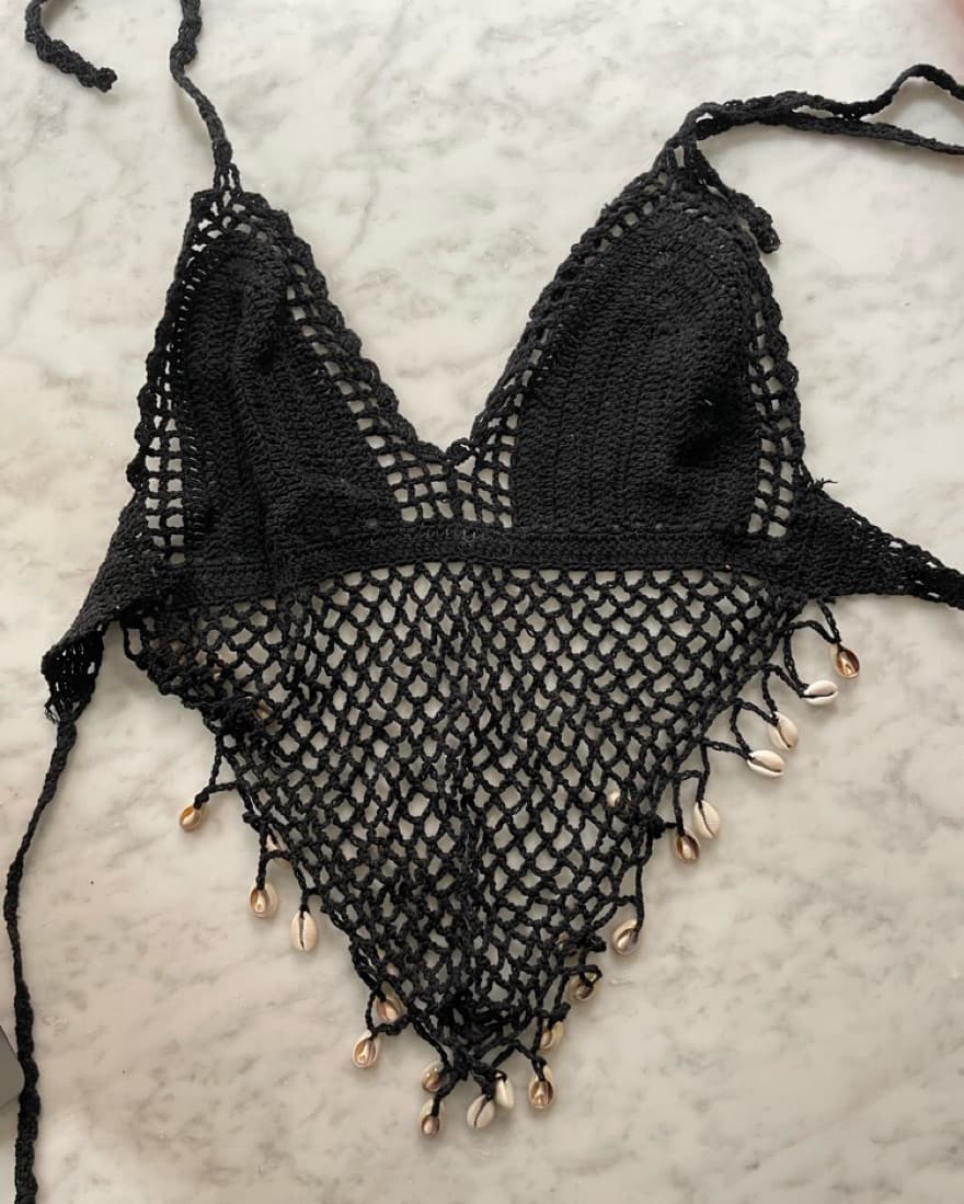 Knit Halter Bralette / Halter Top - Image 1