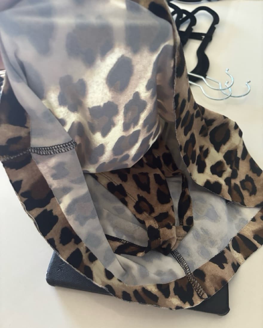 Olivaceous Leopard Print Mini Dress - Image 3