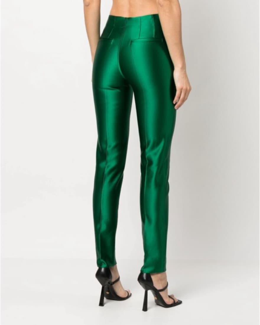 Victoria Beckham coated-finish Pants - Image 3