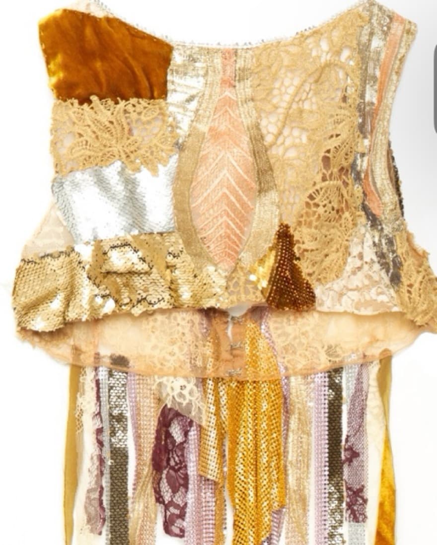 Upcycled Bra Shirt & Matching Earrings  - Image 5