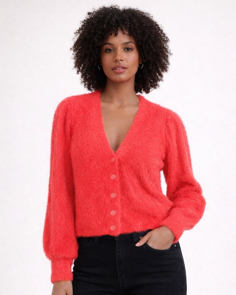 L’AGENCE Neon Pink Talulla Sweater - Image 3