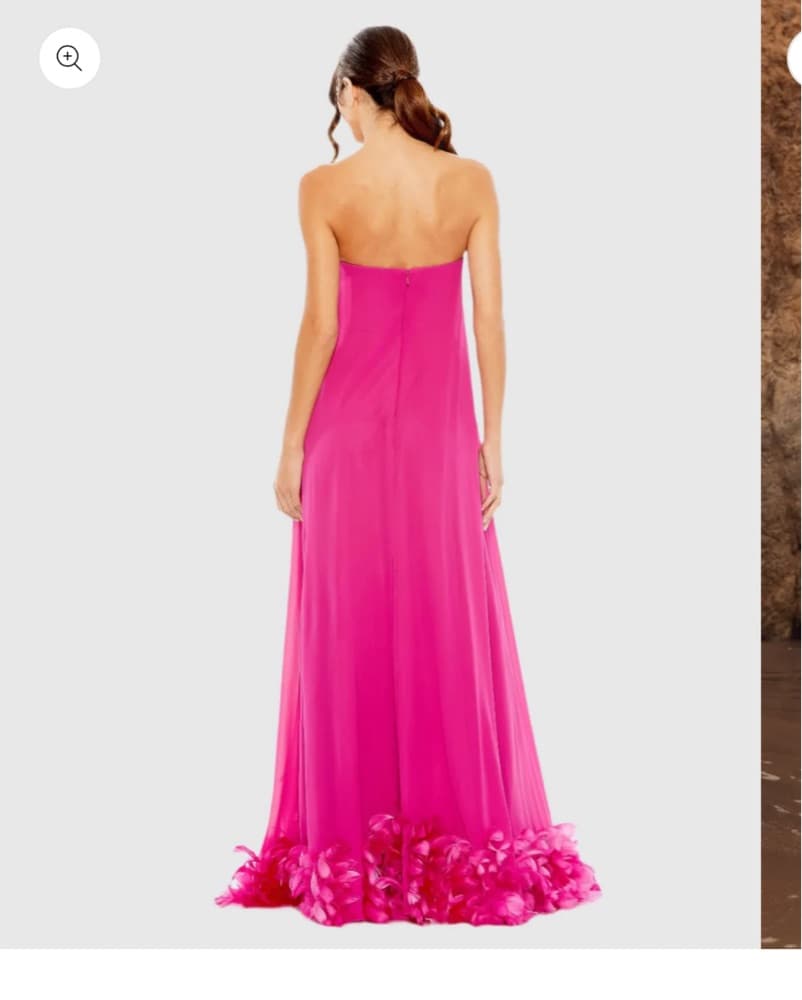 Mac Duggal Flare Feather Hem Gown - Image 2