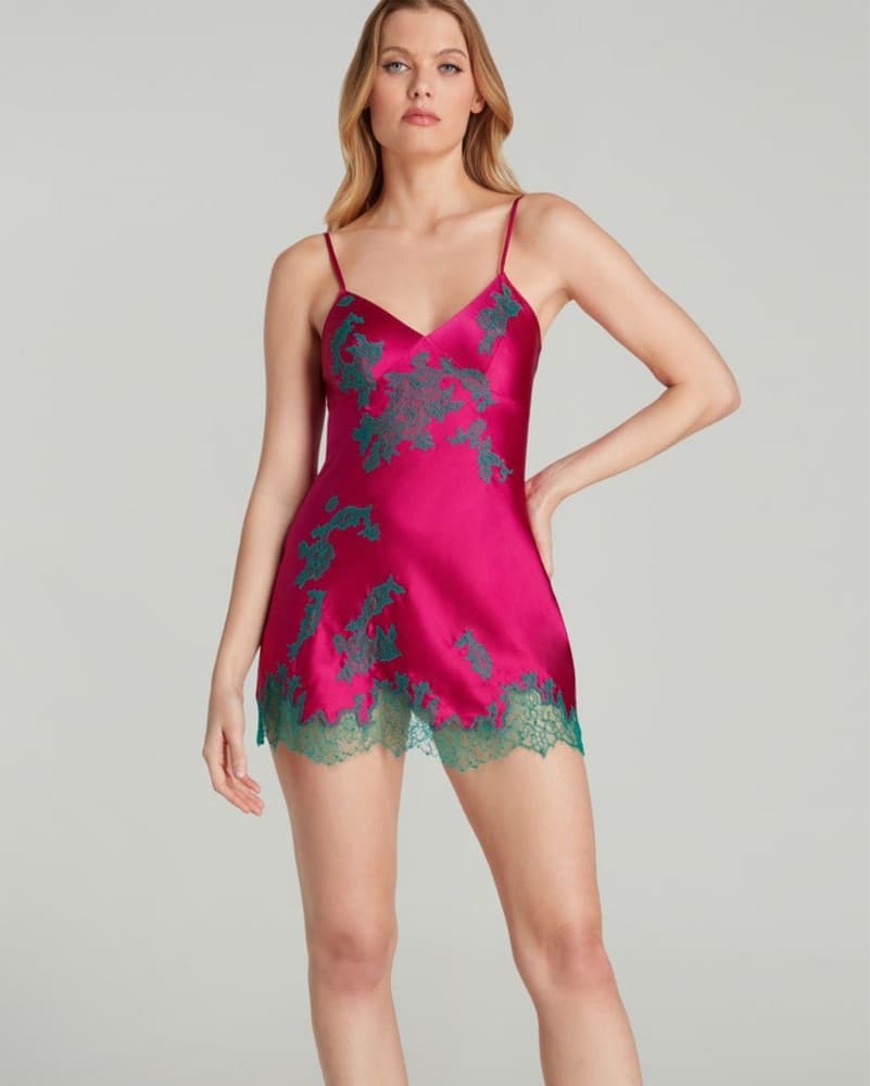 Floral Lace Slip Dress - Image 1