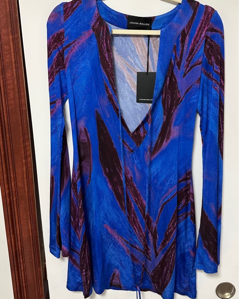Louisa Ballou Caftan Mini Dress - Image 2
