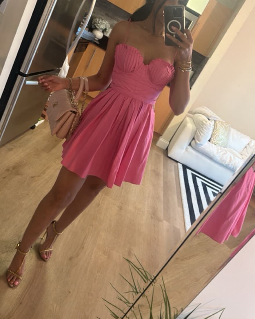 Barbie Pink Dress Worn Once  - Image 1