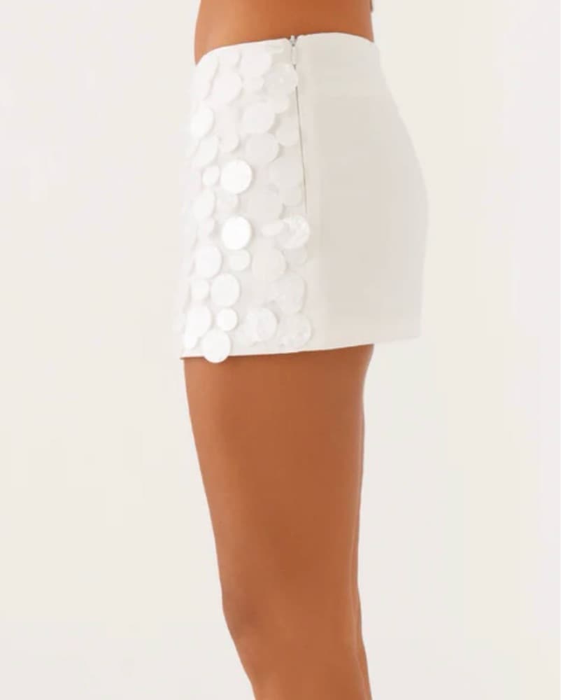 Pearl Peppermayo Sequin Mini Skirt - Image 3
