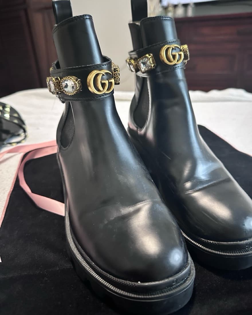 Gucci Rhinestone Boots  - Image 3