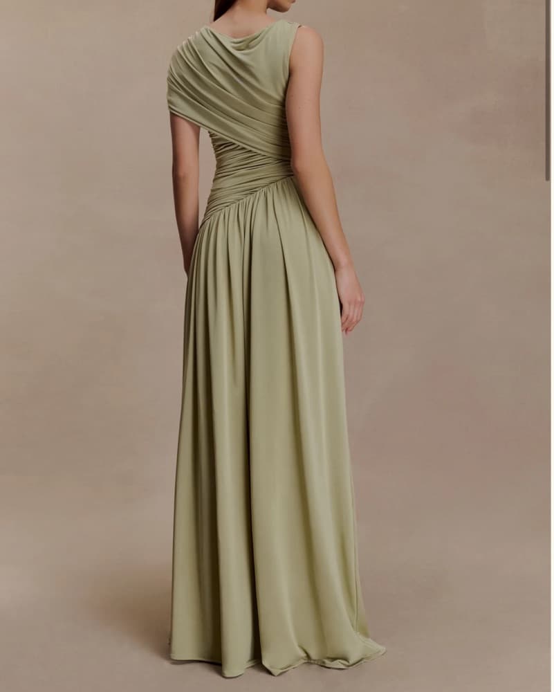 Meshki Green Maxi Dress - Image 3